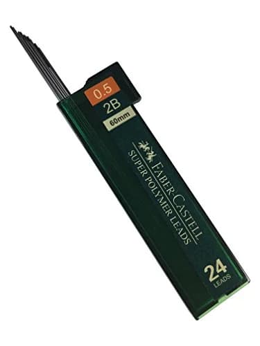 Faber-Castell 0.5mm 2B Mechanical Pencil Refills | 96 Leads in 4 Tubes, Compatible with 0.5mm Pencils thumbnail 3