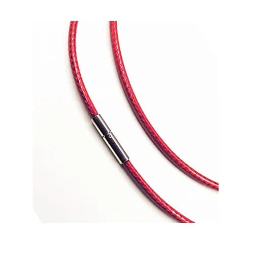 Glory Qin 3mm Red Leather Cord Necklace with Stainless Steel Buckle 0.07 cm (0.03 Inch) | Jewelry Making Chains thumbnail 2