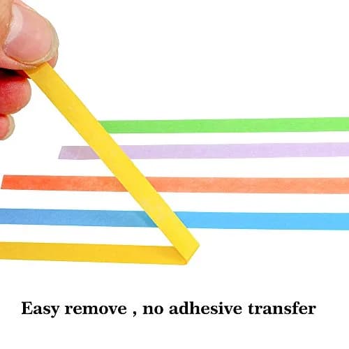 JINBING Washi Masking Tape for DIY Nail Arts & Pattern Making | 6 Rolls, Pink, 25m Each thumbnail 4