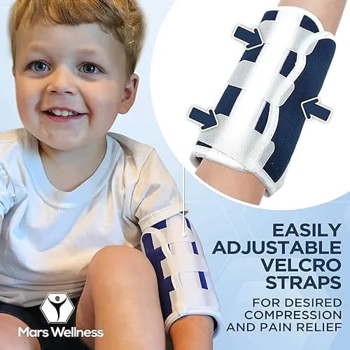 MARS WELLNESS Infant Elbow Immobilizer Stabilizer Splint - Baby Size (4 Inches) | Prevents Elbow Bending thumbnail 4
