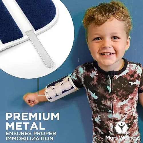 MARS WELLNESS Infant Elbow Immobilizer Stabilizer Splint - Baby Size (4 Inches) | Prevents Elbow Bending thumbnail 5