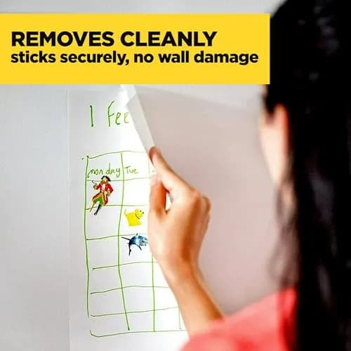 Scotch Wall-Safe Tape 4 Rolls | Sticks Securely, Removes Cleanly, Invisible, Photo Safe thumbnail 5