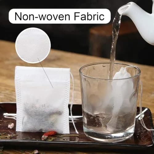 Fenshine 400 Pcs Tea Filter Bags Drawstring Seal | Food-Grade, Portable & Eco-Friendly thumbnail 4