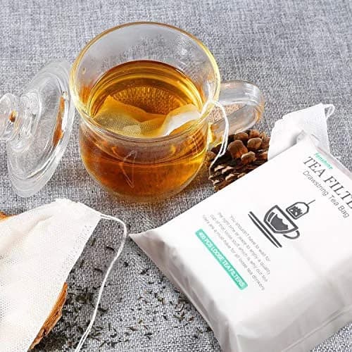 Fenshine 400 Pcs Tea Filter Bags Drawstring Seal | Food-Grade, Portable & Eco-Friendly thumbnail 5