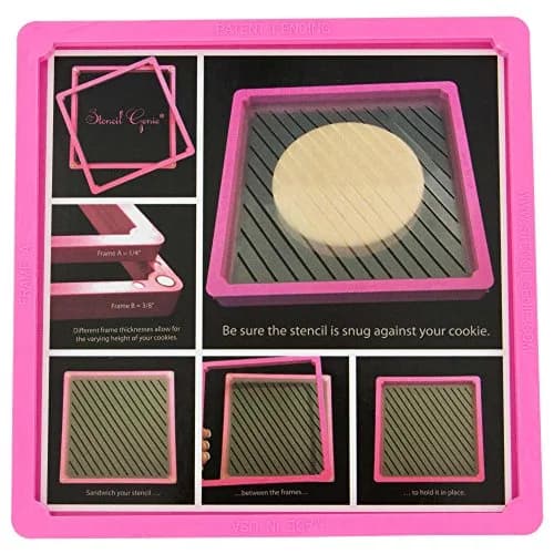 Creative Cookier Magnetic Stencil Frame 5.5" Square | Easy-to-Clean, Strong Magnet Bond, USA Injection Molded thumbnail 1