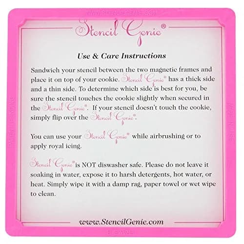 Creative Cookier Magnetic Stencil Frame 5.5" Square | Easy-to-Clean, Strong Magnet Bond, USA Injection Molded thumbnail 3