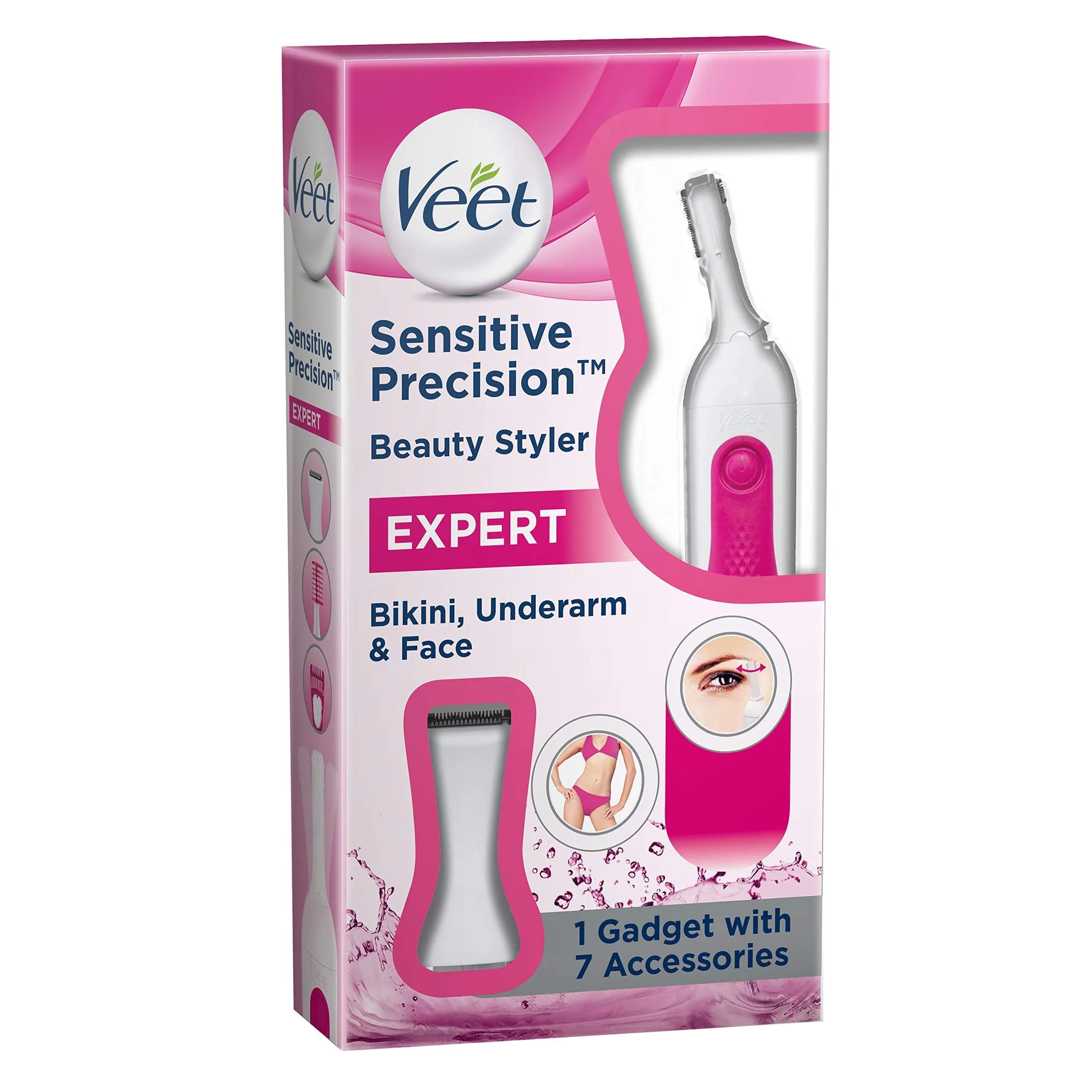 Veet Precision Trimmer White 2 | Gentle Shape & Trim for Face, Bikini & Underarms in India
