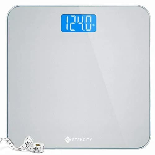 Etekcity Digital Bathroom Weight Scale with Backlight Display | Accurate High Precision Measurements — Light Grey