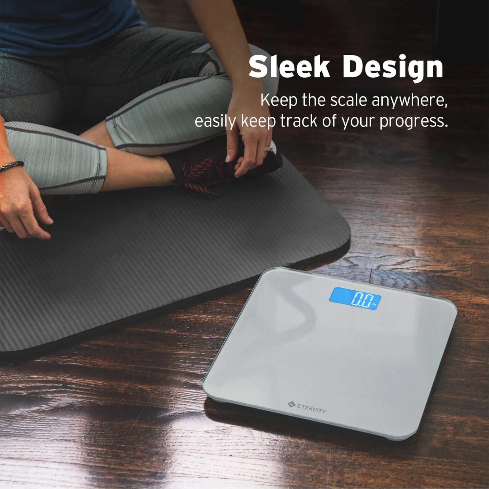 Etekcity Digital Bathroom Weight Scale with Backlight Display | Accurate High Precision Measurements thumbnail 5