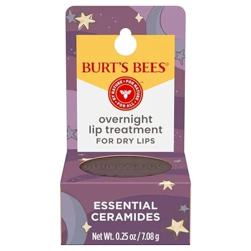 Burt's Bees Original Overnight Intensive Lip Treatment 7.5ml (0.25 Oz) | Restorative Lip Care for Dry Lips thumbnail 1