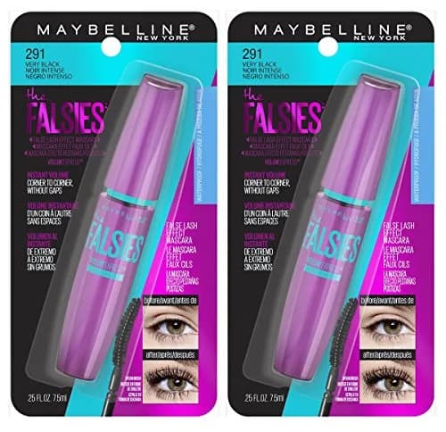 Maybelline Volum' Express Falsies Waterproof Mascara 0.25 Fl Oz (Pack of 2) | 8x Volume, Waterproof, Suitable for Contact Lenses thumbnail 2
