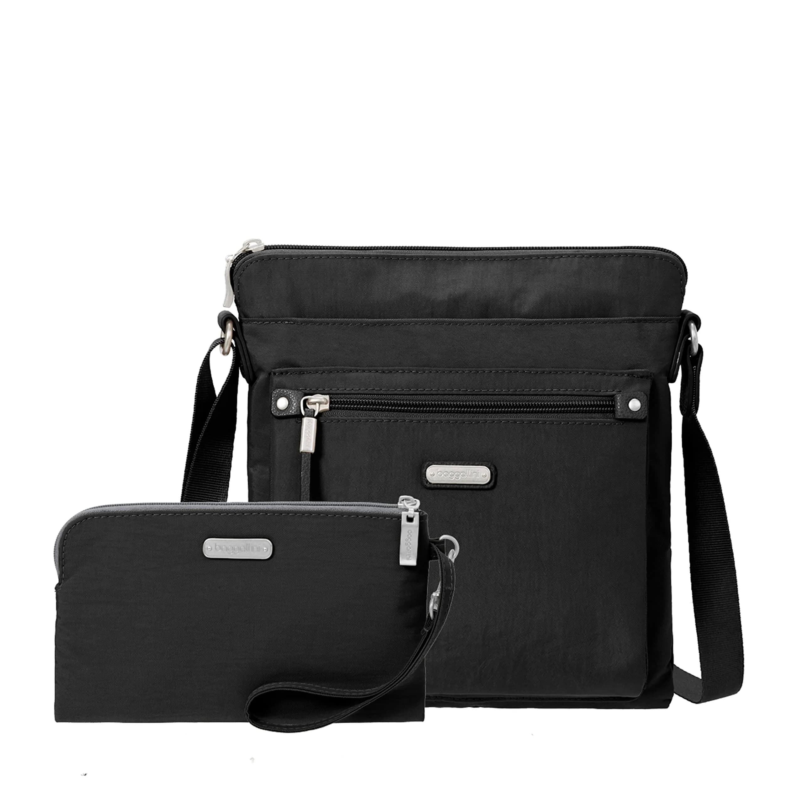 Baggallini Go Bagg with RFID Wristlet - Lightweight Travel Purse Crossbody Bag for Women - main product image