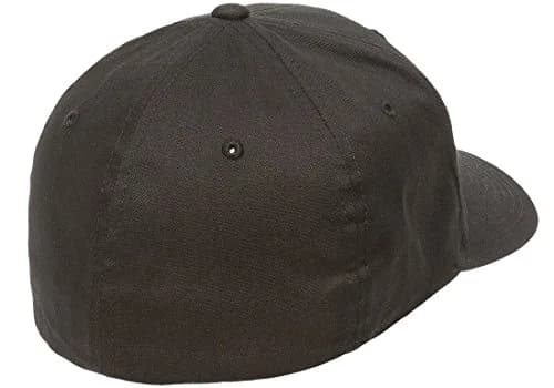 Flexfit Cotton Twill Fitted Cap Black, Size S-M | Breathable All-Weather Comfort for Men & Women thumbnail 2