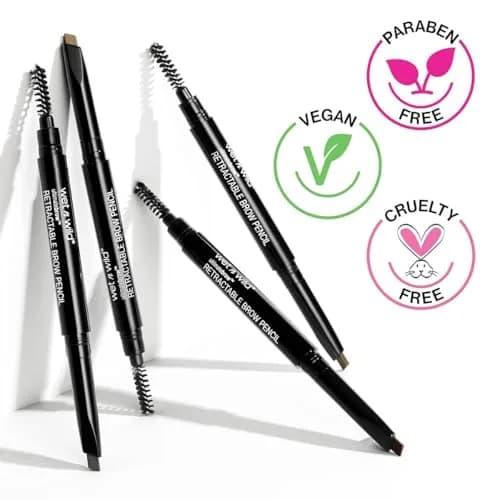 wet n wild Ultimate Eyebrow Retractable Definer Pencil, Medium Brown, Fine Tip | Shapes, Defines, Fills Brow Makeup thumbnail 7