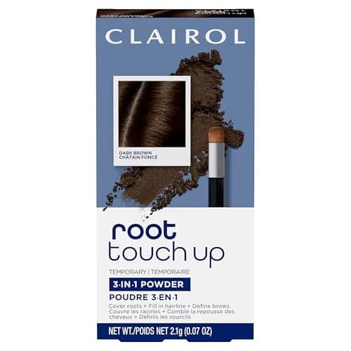 Clairol Root Touch-Up Powder Dark Brown Hair Color | Ammonia Free | Instantly Cover Roots + Define Eyebrows | 2.1g (0.07 Oz) thumbnail 1