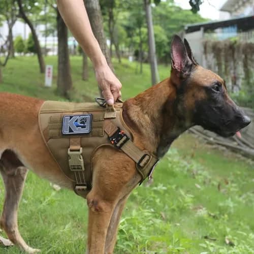 ICEFANG Tactical Dog Harness for Large Dogs, Reflective No-Pull Vest 650g (22.9 oz) | Heavy Duty Control Handle & MOLLE System thumbnail 2