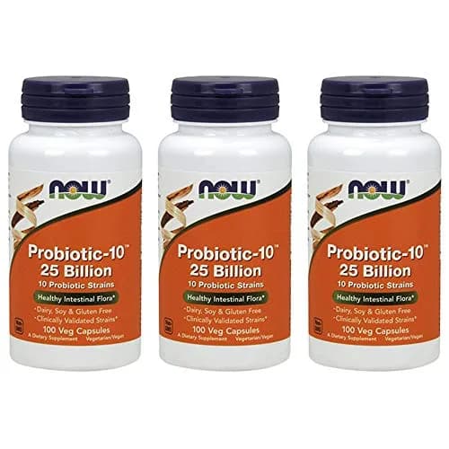 Now Foods Probiotic-10 25 Billion | 100 Count (Pack of 3) for Digestive Support in India thumbnail 4