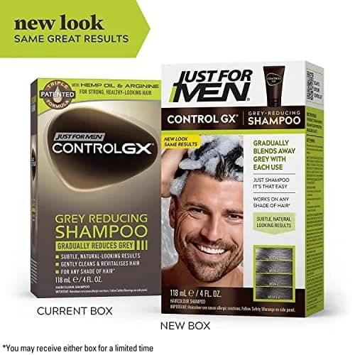 Just for Men Control GX Grey Reducing Shampoo Blonde & Medium Brown | Gradually reduces grey, natural look, 5 Fl Oz thumbnail 11