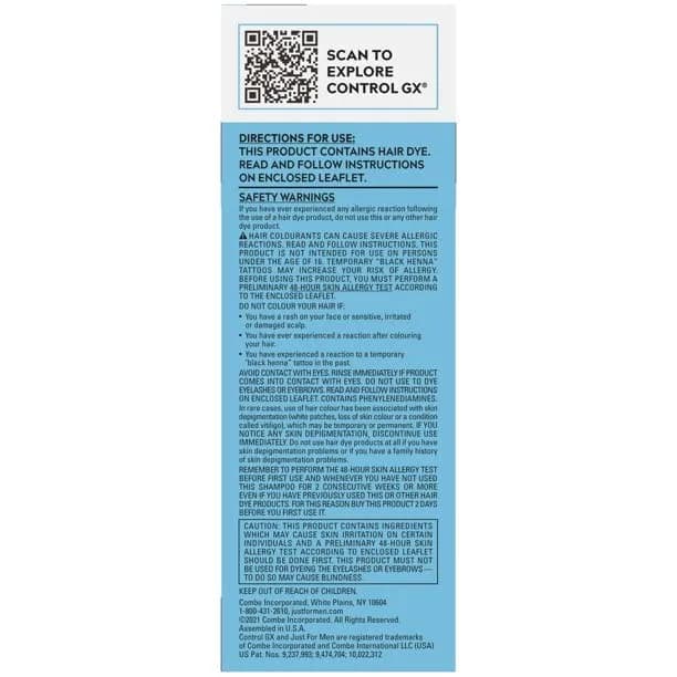Just for Men Control GX Grey Reducing Shampoo Blonde & Medium Brown | Gradually reduces grey, natural look, 5 Fl Oz thumbnail 6