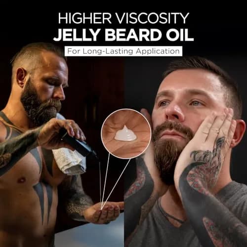 Bossman Jelly Beard Oil 4 oz | Thicker Formula, Texas Made, Stagecoach Scent, Alcohol-Free thumbnail 3