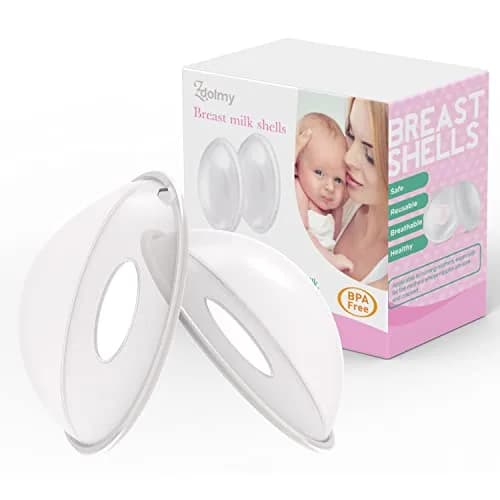 Zdolmy Breast Shells Milk Saver 2 Count (Pack of 1) | BPA-Free Reusable Silicone for Breast Milk Collection thumbnail 1