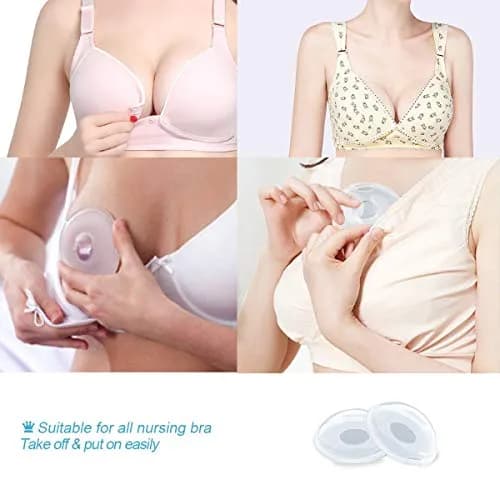 Zdolmy Breast Shells Milk Saver 2 Count (Pack of 1) | BPA-Free Reusable Silicone for Breast Milk Collection thumbnail 4