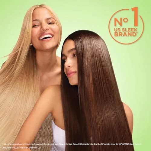 Garnier Fructis Sleek & Shine Anti-Frizz Hair Serum 156ml (5.1 Fl Oz x2) | 72-Hour Frizz Control for Dry Hair thumbnail 6