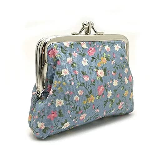 Sanxiner Cute Floral Kiss-Lock Coin Purse with 2 Compartments | 19.5cm (7.67in) x 12.7cm (5in) x 1.8cm (0.7in) thumbnail 5