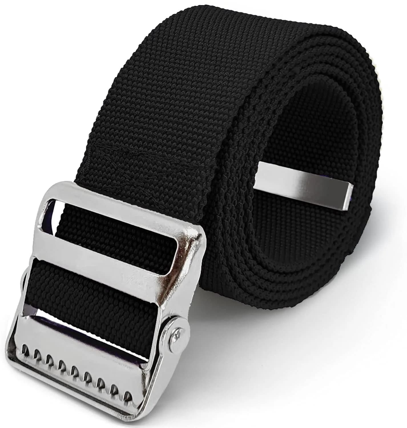 LiftAid Black Transfer and Gait Belt 152 cm (60 Inch) with Metal Buckle and Loop | Walking, Standing and Transfer Assist Aid for Seniors