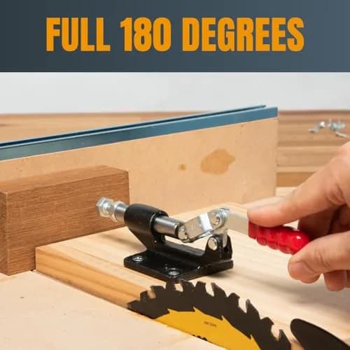 POWERTEC 20318 Push Pull Toggle Clamp 500 lbs Capacity 227 kg 6.4cm (2.5") Throat Depth | Heavy Duty Woodworking Hold Down Clamp thumbnail 2