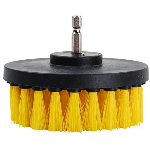 HIFROM Soft and Medium Drill Brush Set 4-inch | Cleans Tubs, Tile, Grout, Upholstery, Leather, Carpet thumbnail 4