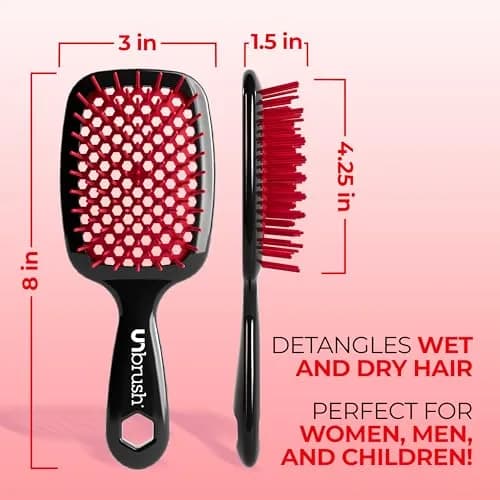 FHI Heat UNbrush Detangling Brush for Wet & Dry Hair | Anti-Static, Lightweight, All Hair Types thumbnail 4