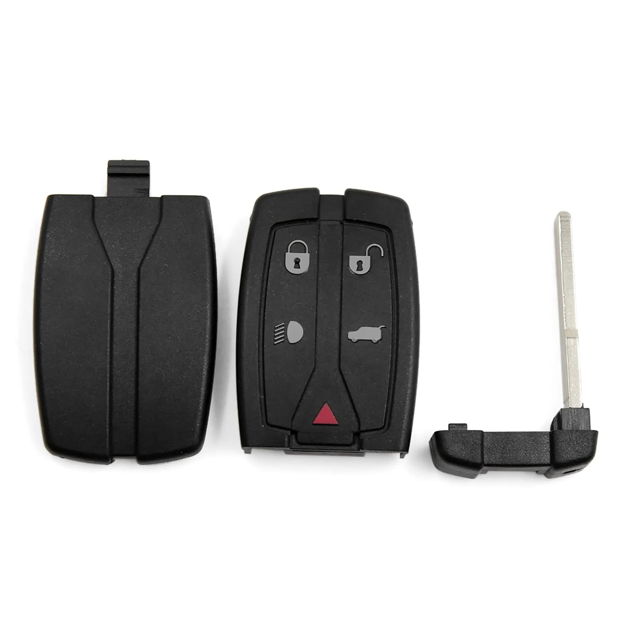uxcell 5 Button Key Fob Shell Case for Land Rover Freelander Discovery 2 - Black | Aftermarket Replacement - main product image