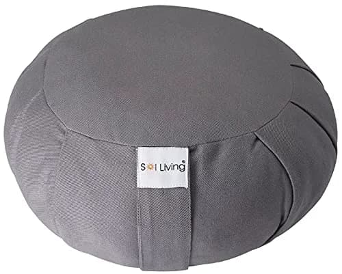 Sol Living Zafu Meditation Cushion 28" x 10" | Organic Cotton Support for Yoga & Meditation thumbnail 1