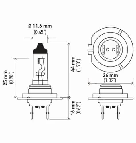 Hella H7TB Standard Halogen Headlight Bulb 12V 55W (2-Pack) | Bright, Consistent Output for Everyday Driving thumbnail 2