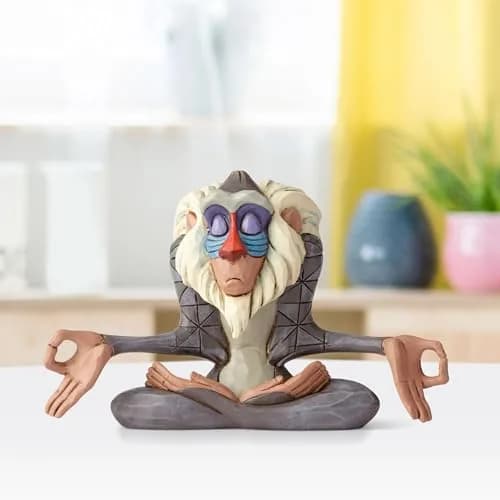 Enesco Disney Traditions Rafiki Figurine 3.1 Inch Multicolor | Folk Art Disney Collectible thumbnail 2