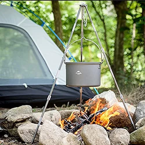 Naturehike 4.2 Quart (4L) Aluminum Hanging Pot with Lid | Lightweight Outdoor Cooking Pot for Camping Hiking Picnic Travel thumbnail 7