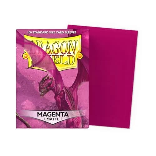Dragon Shield Standard Size Card Matte Sleeves 100 CT Magenta | Non-Toxic Card Sleeves for Pokemon, MTG thumbnail 2
