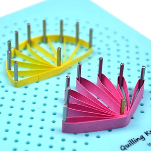 JUYA 2-in-1 Quilling Knitting Board with Pin Board and Grooves | Compact Art & Craft Tool for Paper Designs thumbnail 5