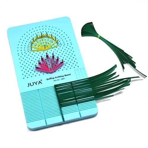 JUYA 2-in-1 Quilling Knitting Board with Pin Board and Grooves | Compact Art & Craft Tool for Paper Designs thumbnail 8