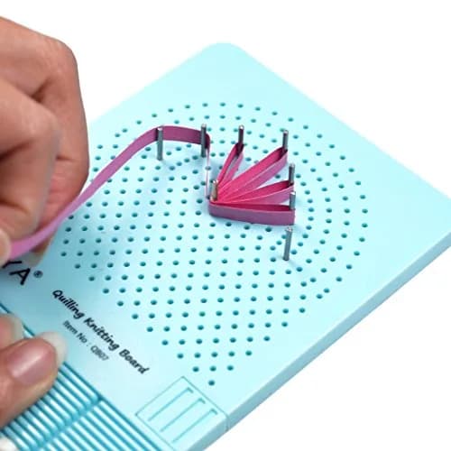 JUYA 2-in-1 Quilling Knitting Board with Pin Board and Grooves | Compact Art & Craft Tool for Paper Designs thumbnail 3