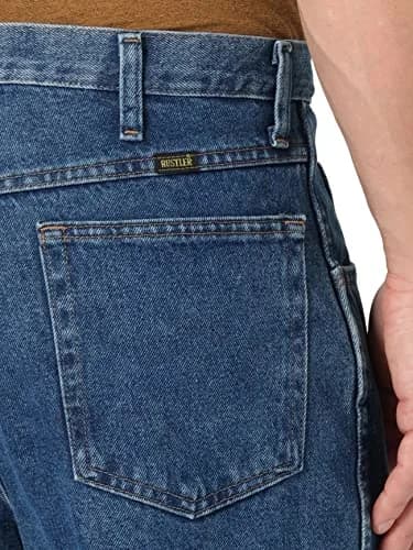 Rustler Classic Relaxed Fit Jeans 52W x 30L | Durable Heavyweight Denim thumbnail 3
