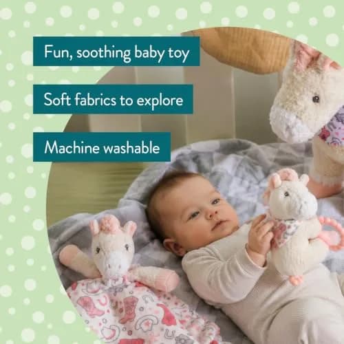 Mary Meyer Putty Nursery Piglet Character Blanket 33cm (13in) | Soft Toy Lovey with Satin Lining thumbnail 4