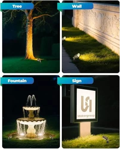 Makergroup MR16 LED Bulb 3W GU5.3 Bi-pin Base 12V Warm White 2700K-3000K 3-Pack | Landscape Spotlights thumbnail 7