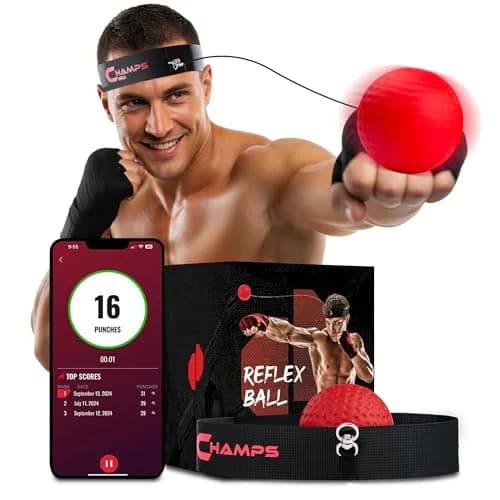 Champs MMA Boxing Reflex Ball 20.87 inches x 5" | Reaction & Hand-Eye Coordination thumbnail 1