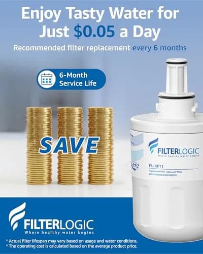 Filterlogic Refrigerator Water Filter Replacement for Samsung DA29-00003G, 3 Pack | NSF Certified for Purity thumbnail 7