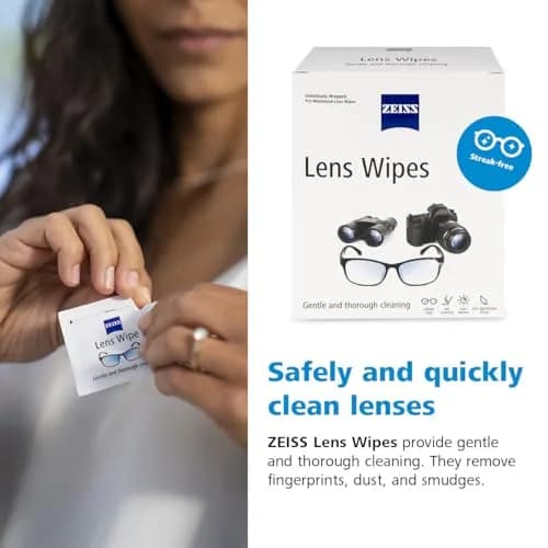 ZEISS Pre-Moistened Lens Cleaning Wipes, 80 Count | Gentle & Safe for All Optics thumbnail 5