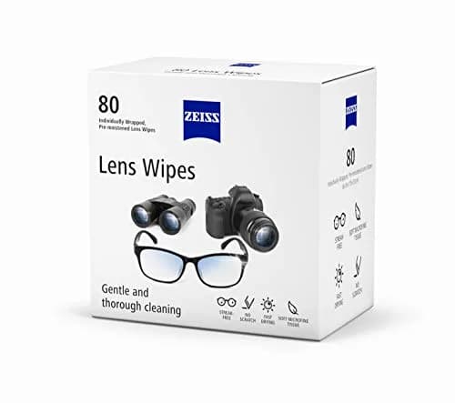 ZEISS Pre-Moistened Lens Cleaning Wipes, 80 Count | Gentle & Safe for All Optics thumbnail 2