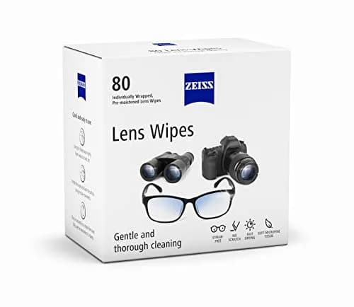 ZEISS Pre-Moistened Lens Cleaning Wipes, 80 Count | Gentle & Safe for All Optics thumbnail 3