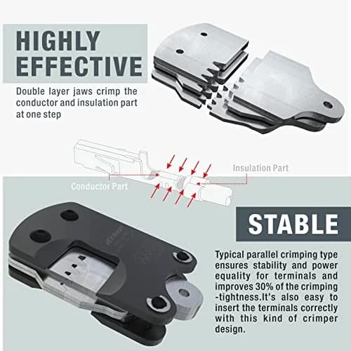 IWISS IWS-3220M Micro Connector Pin Crimping Tool 0.03-0.52mm² 32-20AWG | Precise, Durable, US-imported thumbnail 4